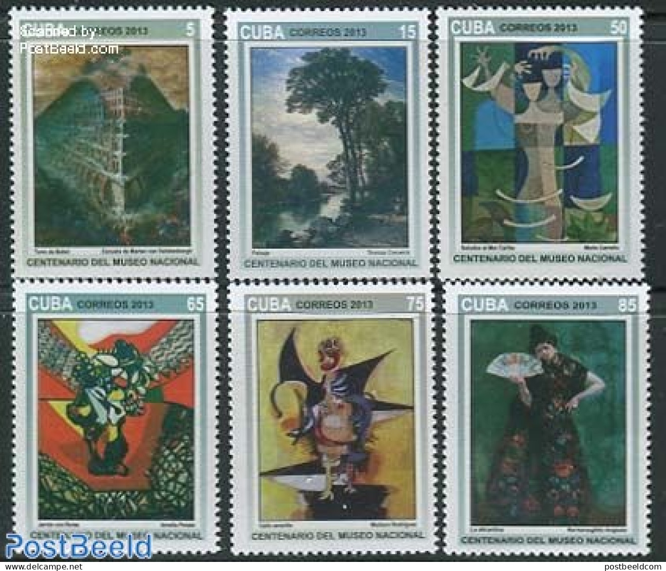 Cuba 2013 National Museum 6v, Mint NH, Art - Modern Art (1850-present) - Paintings - Unused Stamps