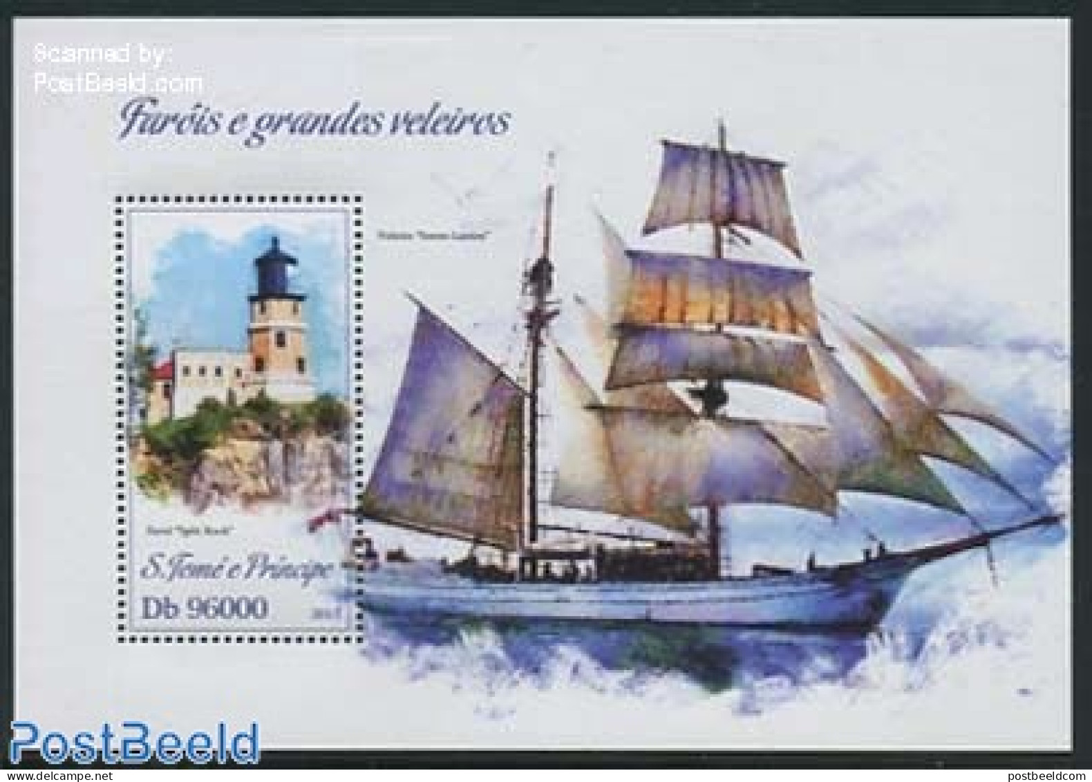 Sao Tome/Principe 2013 Split Rock Lighthouse S/s, Mint NH, Transport - Various - Ships And Boats - Lighthouses & Safet.. - Ships