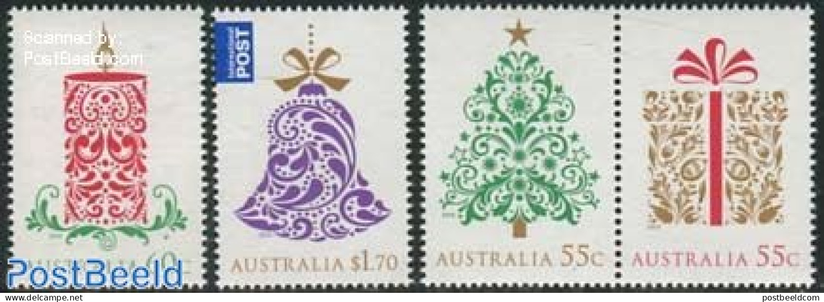 Australia 2013 Christmas 4v (2v+[:]), Mint NH, Religion - Christmas - Neufs
