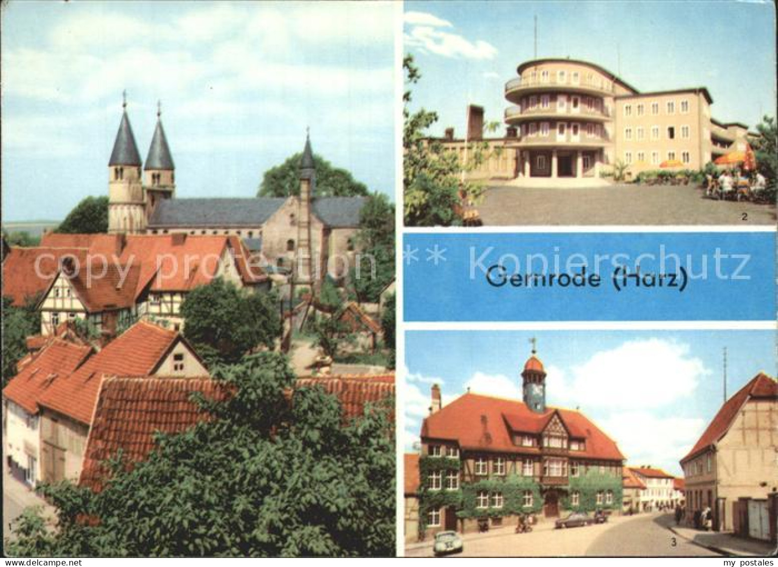 72237095 Gernrode Harz Spittelplatz FDGB Erholungsheim Fritz Heckert Rathaus Ger - Autres & Non Classés