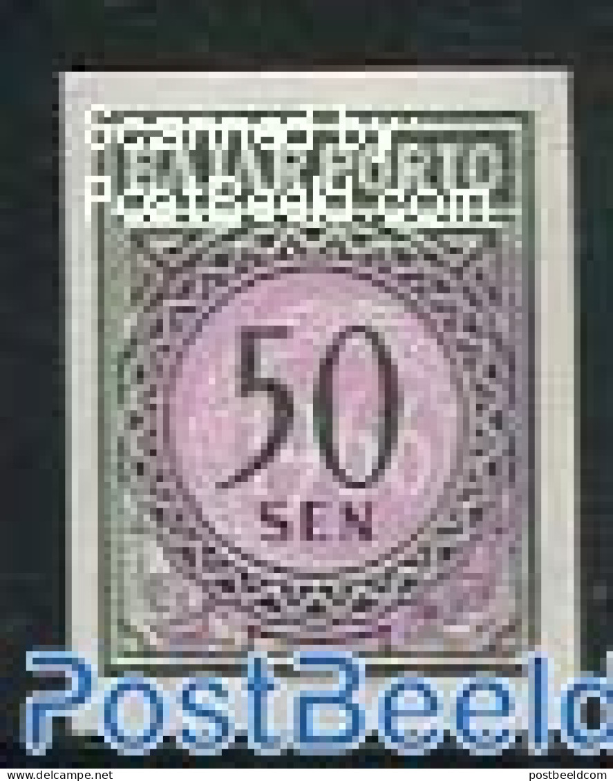Indonesia 1967 Postage Due 1v, Imperforated, Mint NH - Indonesien