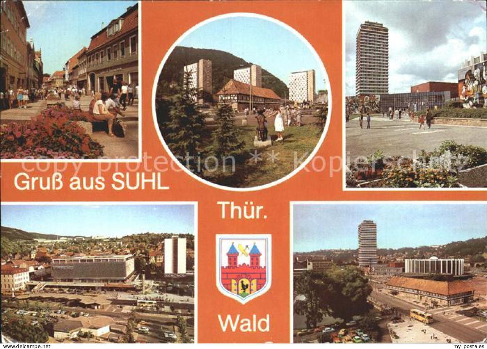 72237053 Suhl Thueringer Wald Ernst Thaelmann Platz Hochhaus Centrum Warenhaus W - Suhl