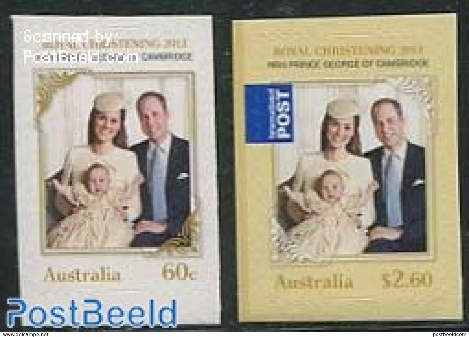 Australia 2014 Royal Christening 2v S-a, Mint NH, History - Kings & Queens (Royalty) - Ungebraucht