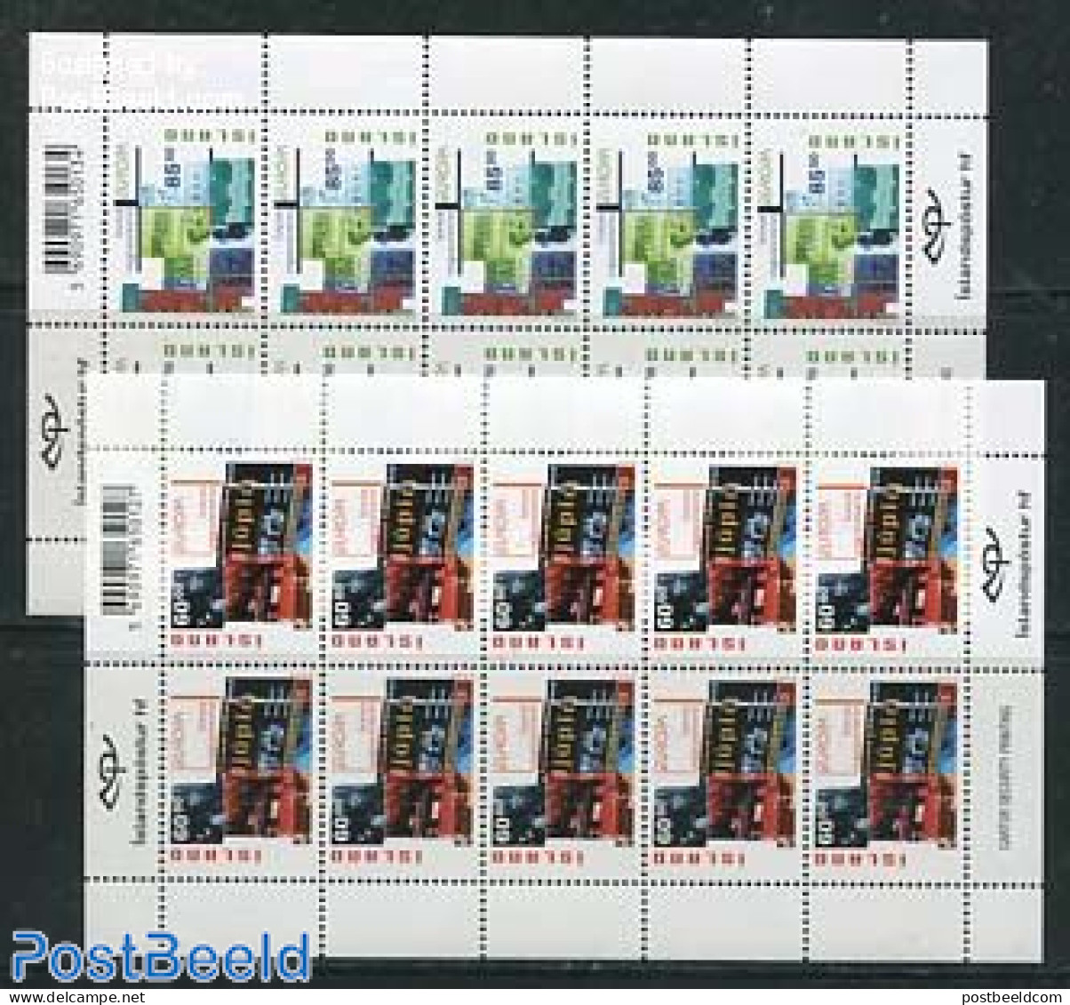 Iceland 2003 Europa, Poster Art 2 M/ss, Mint NH, History - Europa (cept) - Art - Poster Art - Unused Stamps