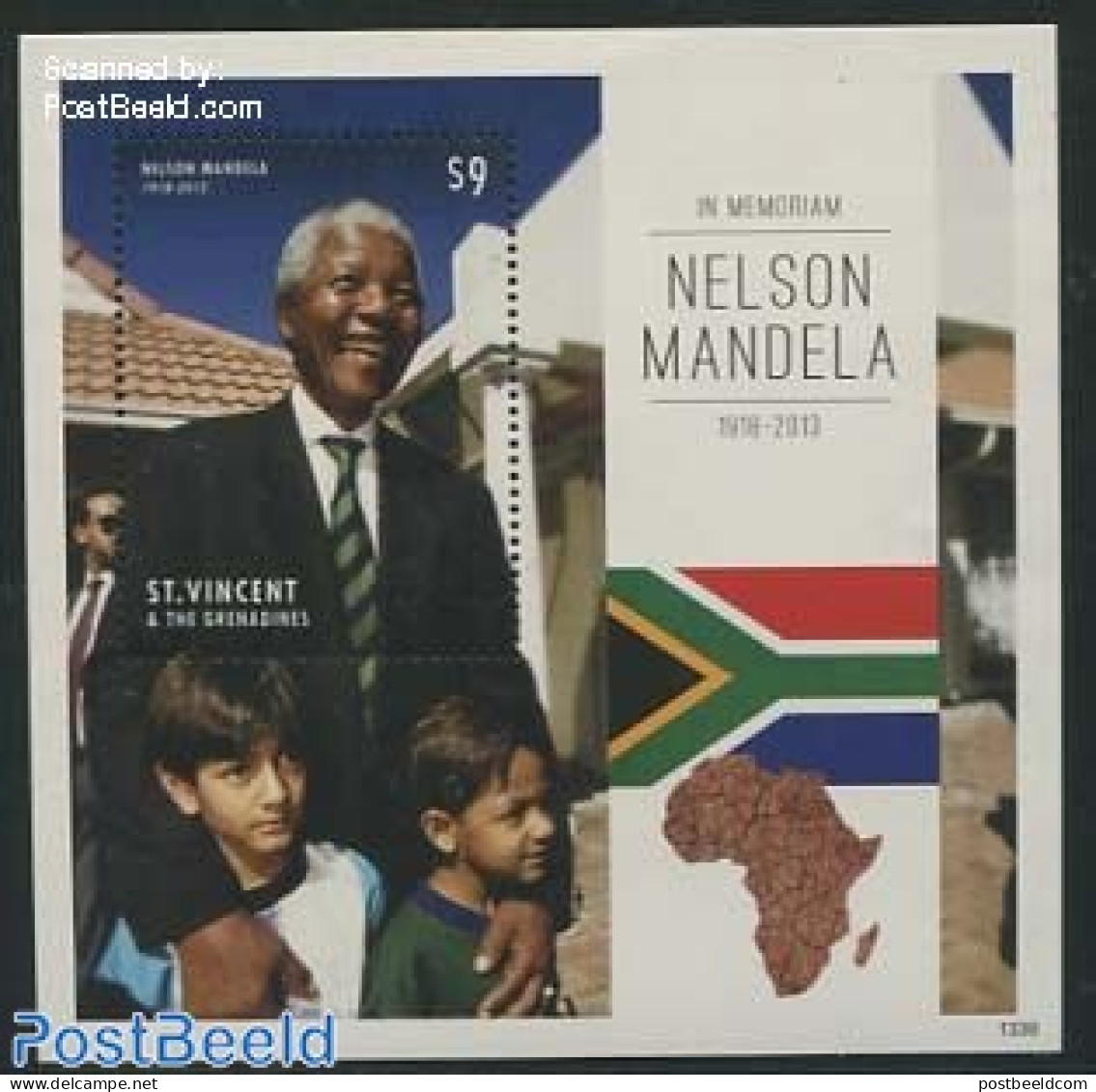 Saint Vincent 2013 Nelson Mandela S/s, Mint NH, History - Nobel Prize Winners - Politicians - Nelson Mandela - Nobelprijs