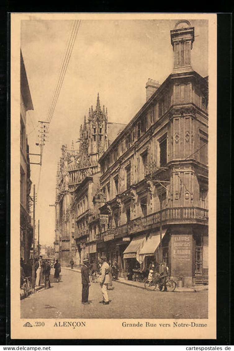 CPA Alencon, Grande Rue Vers Notre-Dame  - Alencon