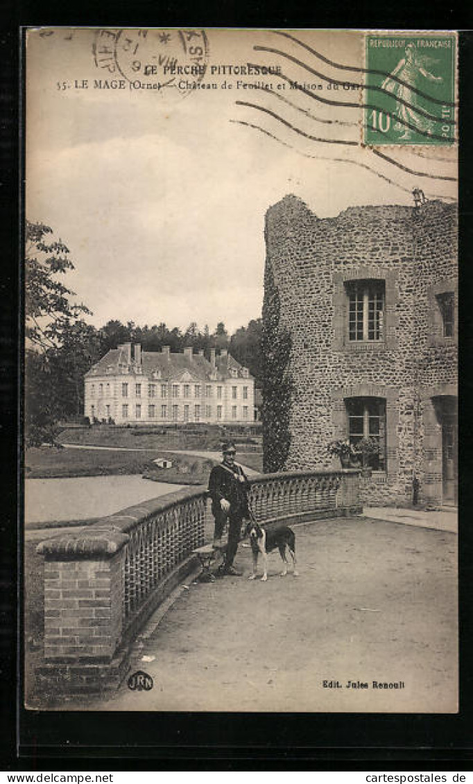 CPA Le Mage, Chateau De Feuillet Et Maison Du Gar...  - Sonstige & Ohne Zuordnung