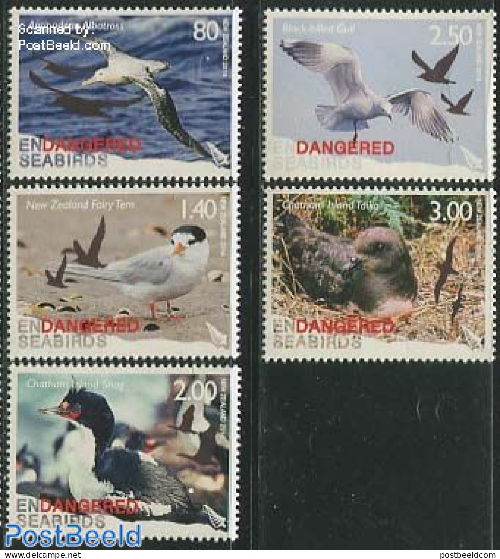 New Zealand 2014 Seabirds 5v, Mint NH, Nature - Birds - Unused Stamps