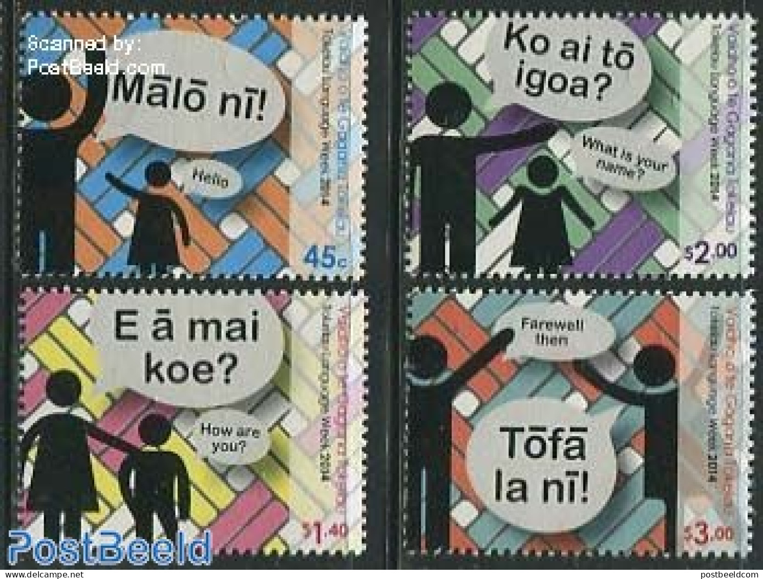 Tokelau Islands 2014 Language Week 4v, Mint NH, Various - Export & Trade - Usines & Industries