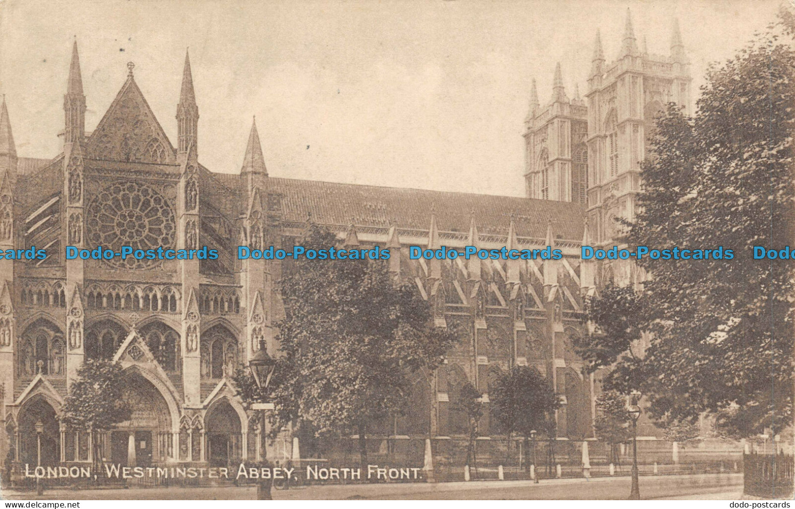 R103601 London. Westminster Abbey. North Front. J. J. Corbyn. 1910 - Autres & Non Classés
