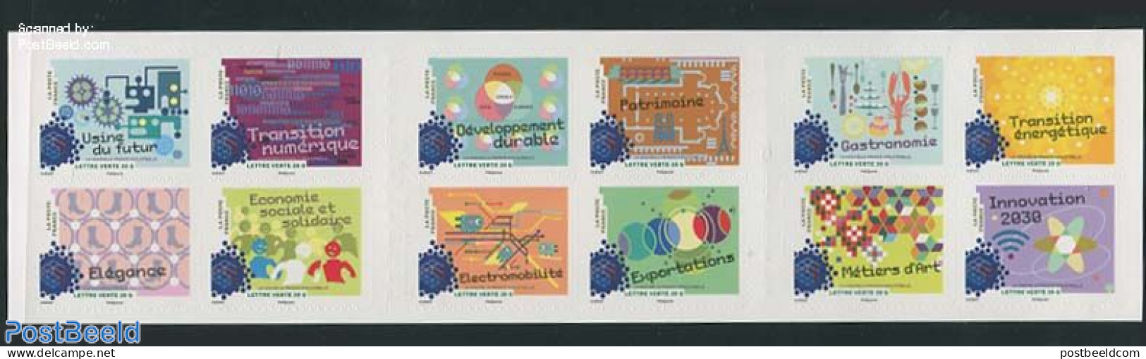 France 2014 New Industries 12v Booklet S-a, Mint NH, Health - Nature - Science - Various - Food & Drink - Environment .. - Ungebraucht