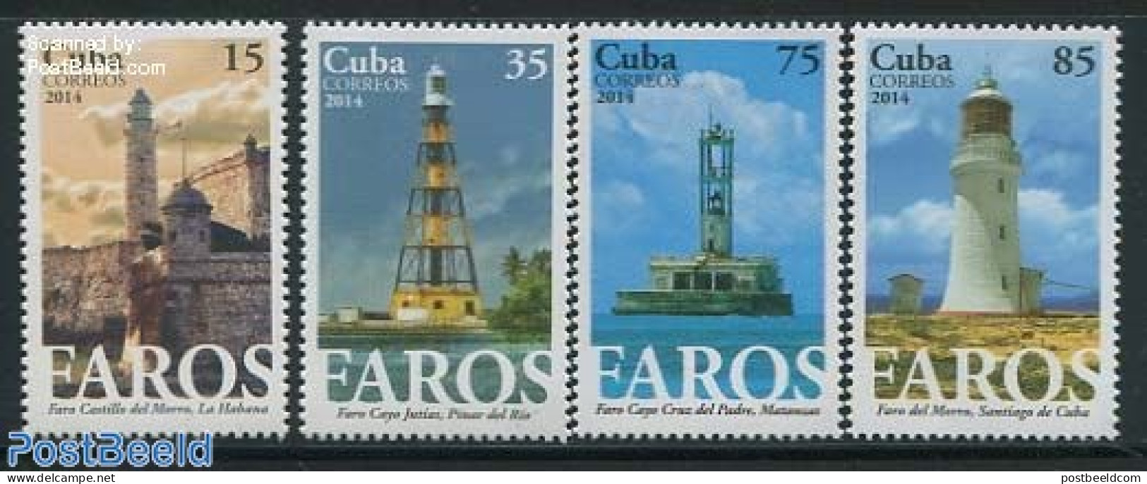 Cuba 2014 Lighthouses 4v, Mint NH, Various - Lighthouses & Safety At Sea - Nuovi