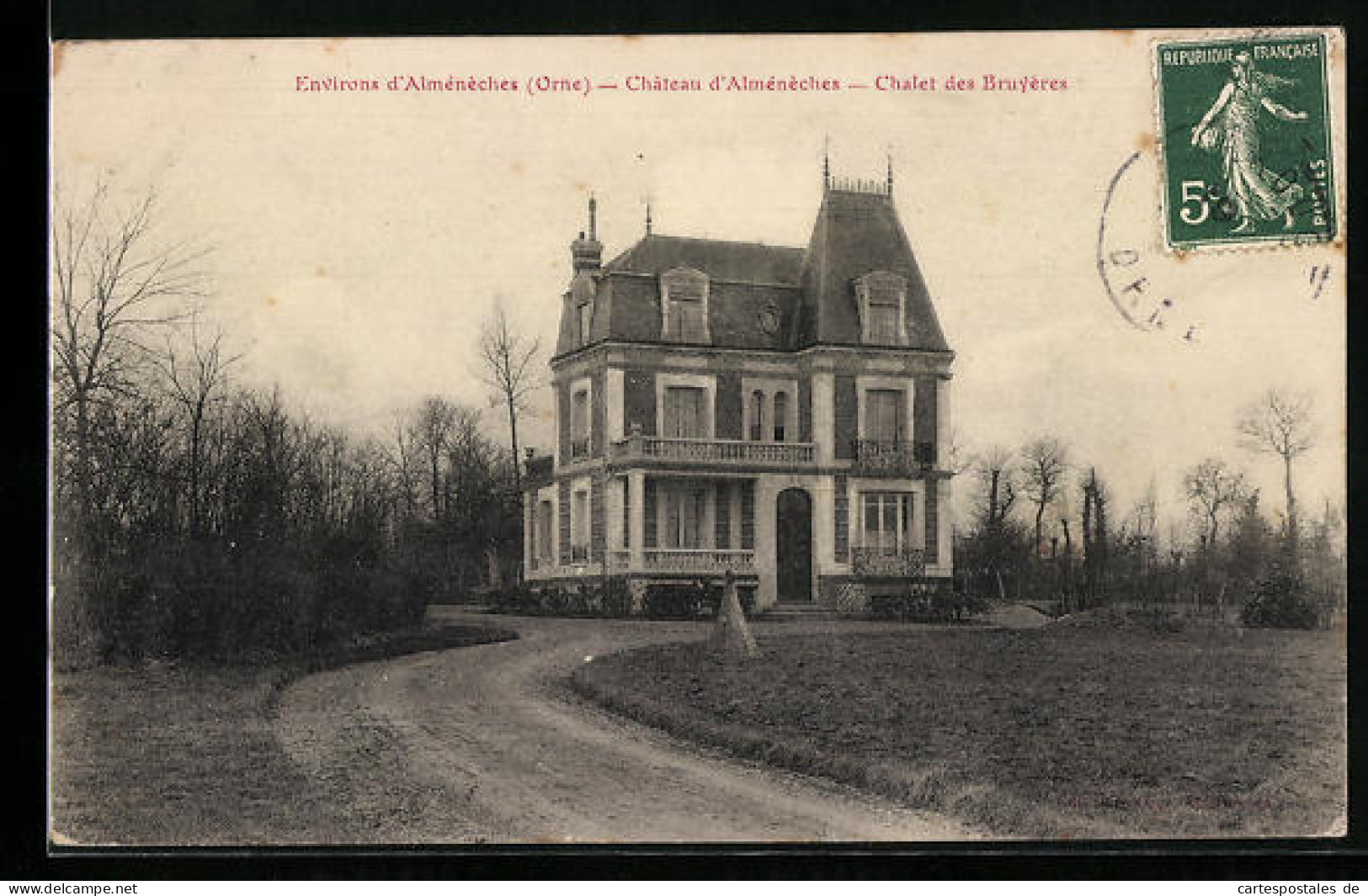 CPA Alménèches, Le Chateau, Chalet Des Bruyères  - Autres & Non Classés