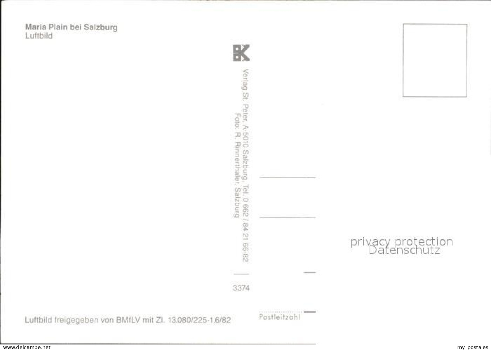 72236941 Salzburg Oesterreich Maria Plain Fliegeraufnahme Hellbrunn - Andere & Zonder Classificatie