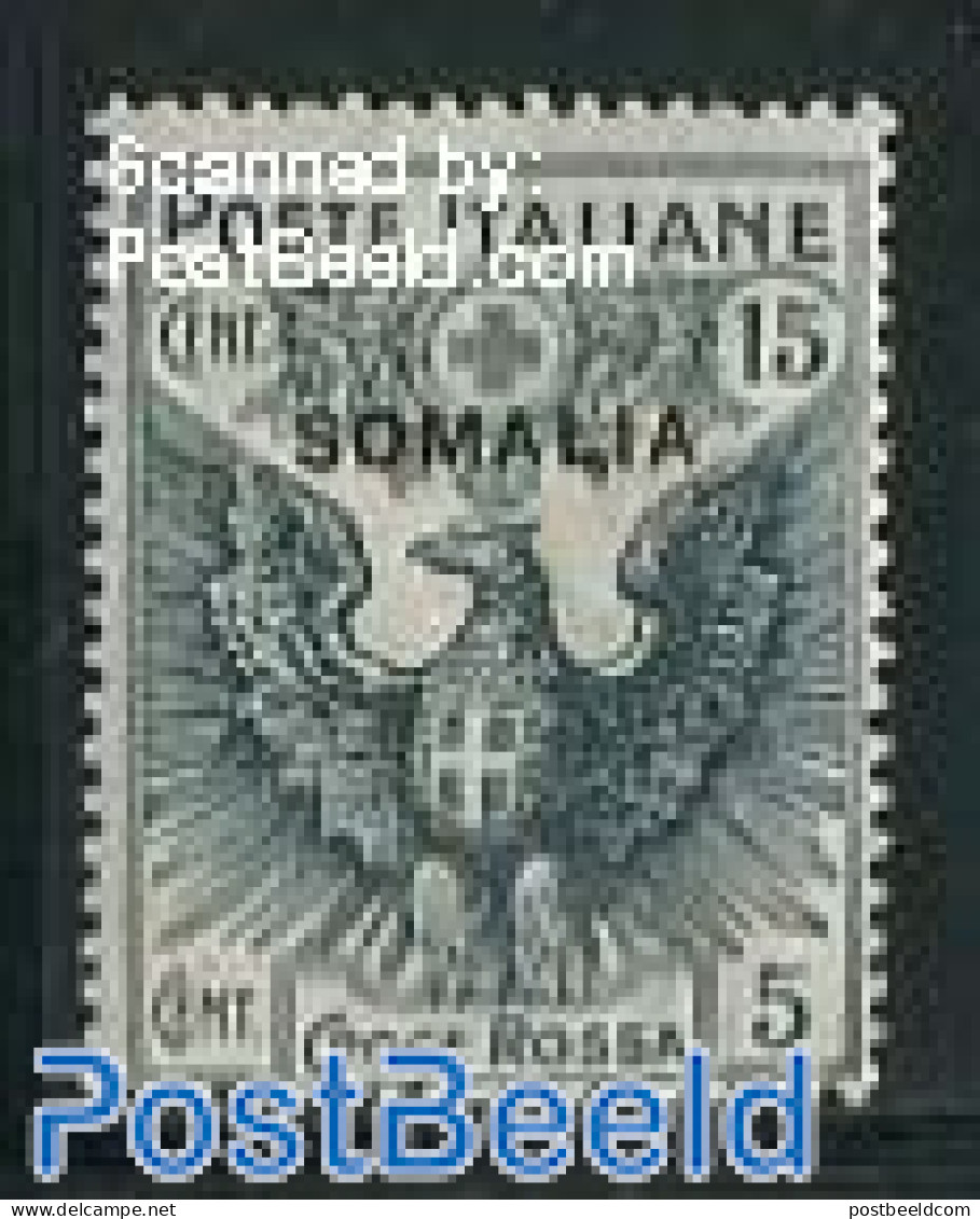 Italian Somalia 1916 15+5c, Stamp Out Of Set, Mint NH, Health - Nature - Red Cross - Birds - Croix-Rouge