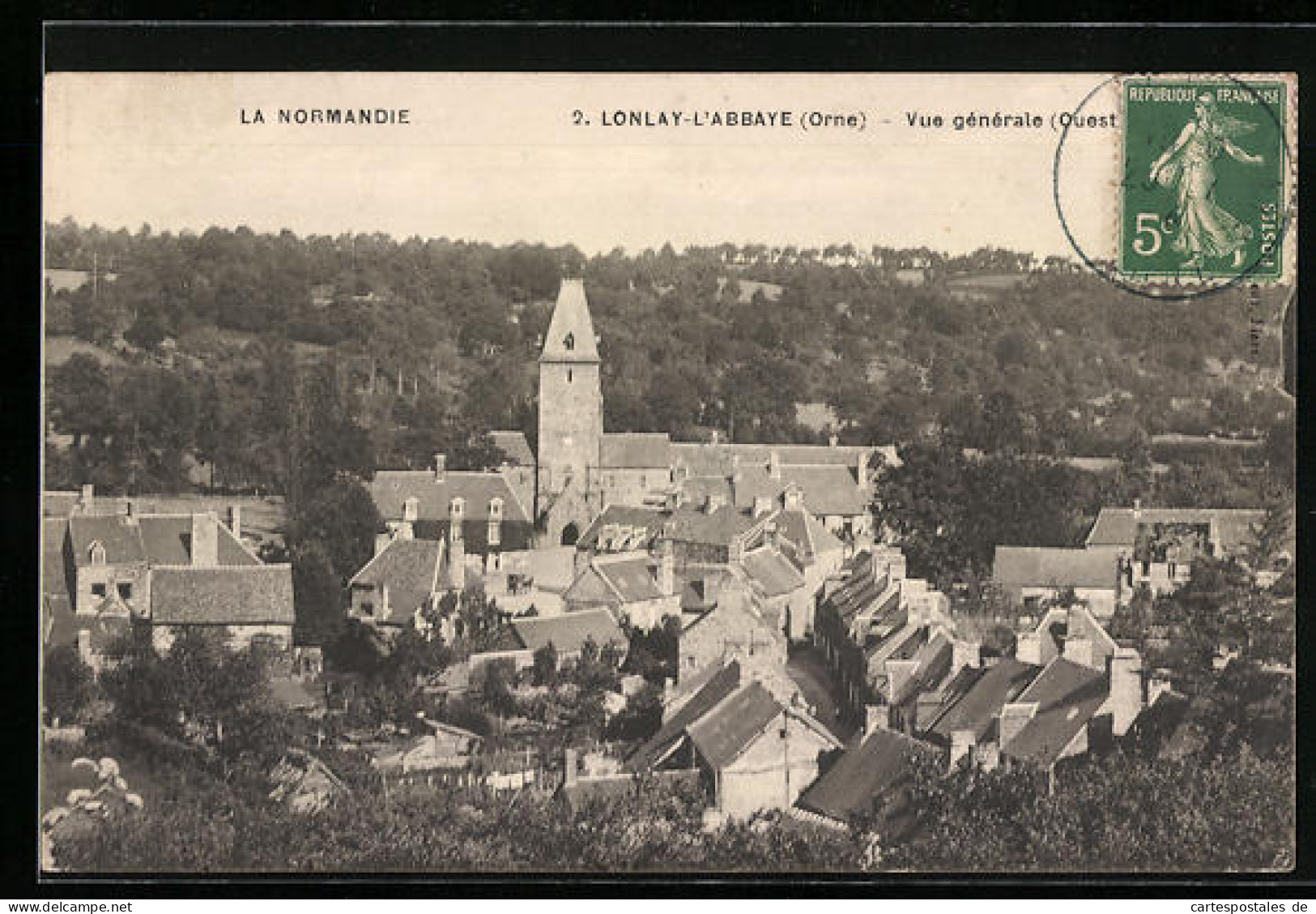 CPA Lonlay-l`Abbaye, Vue Générale  - Otros & Sin Clasificación