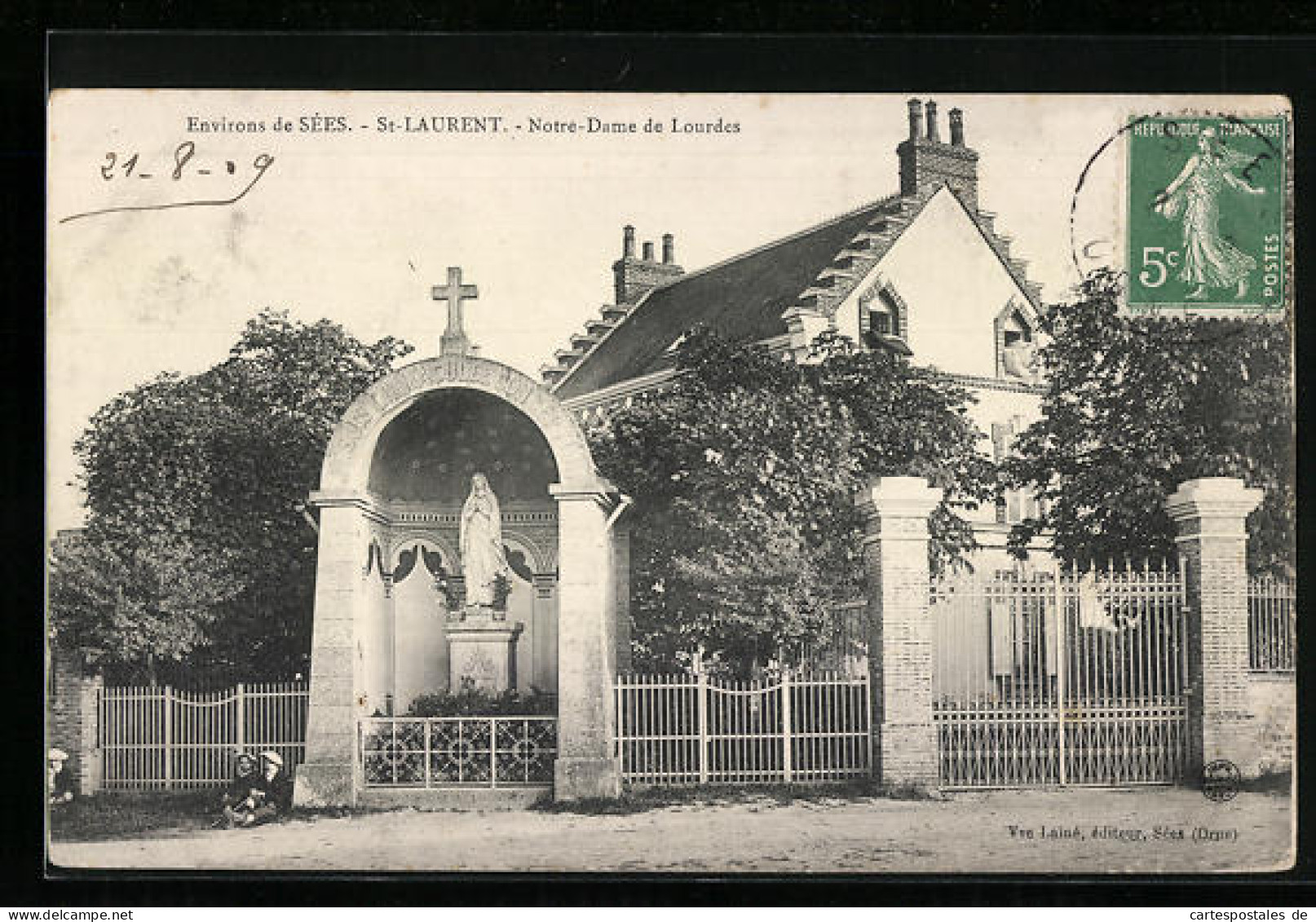 CPA St-Laurent, Notre-Dame Des Lourdes  - Autres & Non Classés