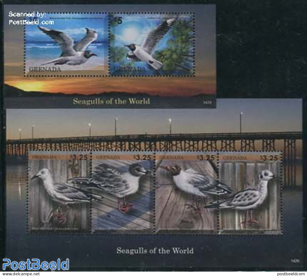 Grenada 2014 Seagulls Of The World 2 S/s, Mint NH, Nature - Birds - Autres & Non Classés