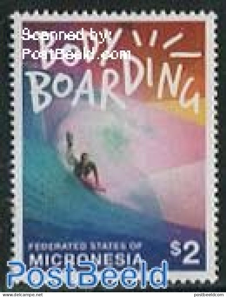 Micronesia 2014 Body Boarding 1v, Mint NH, Sport - Sport (other And Mixed) - Micronésie
