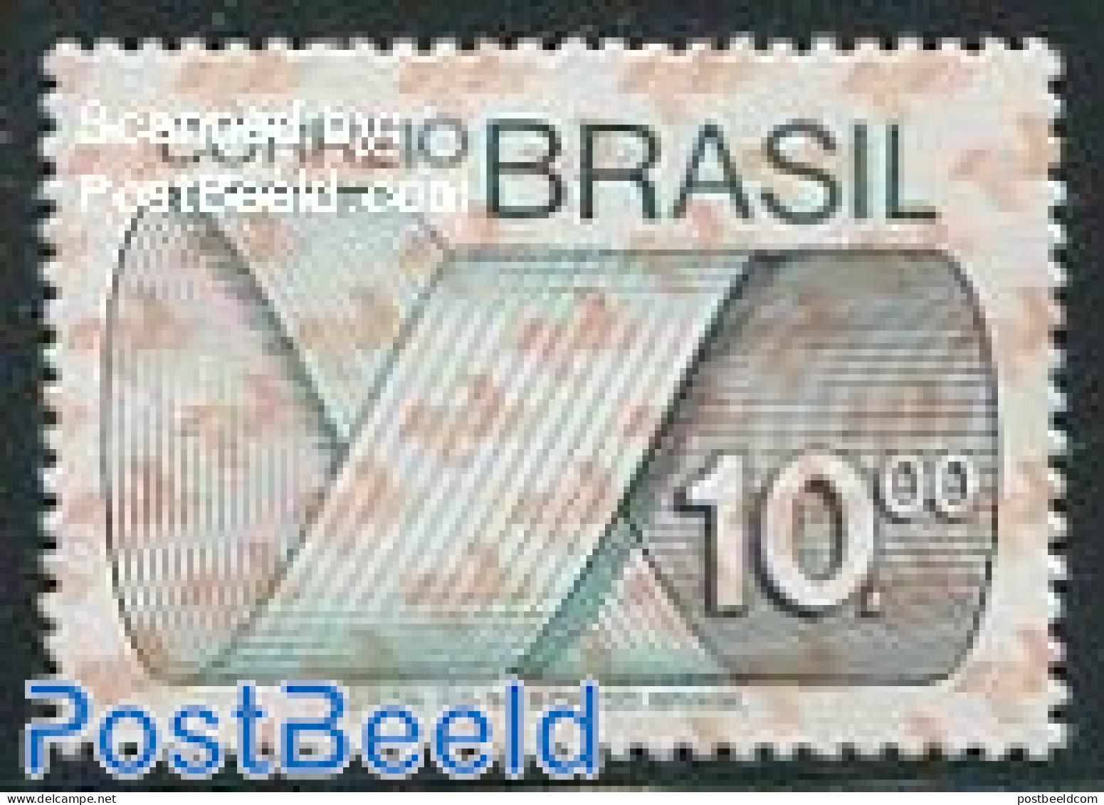 Brazil 1974 10Cr, Stamp Out Of Set, Mint NH - Nuovi