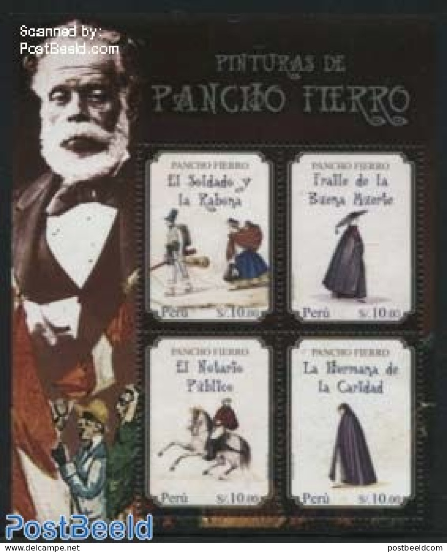 Peru 2014 Pancho Fierro S/s, Mint NH, Art - Paintings - Autres & Non Classés