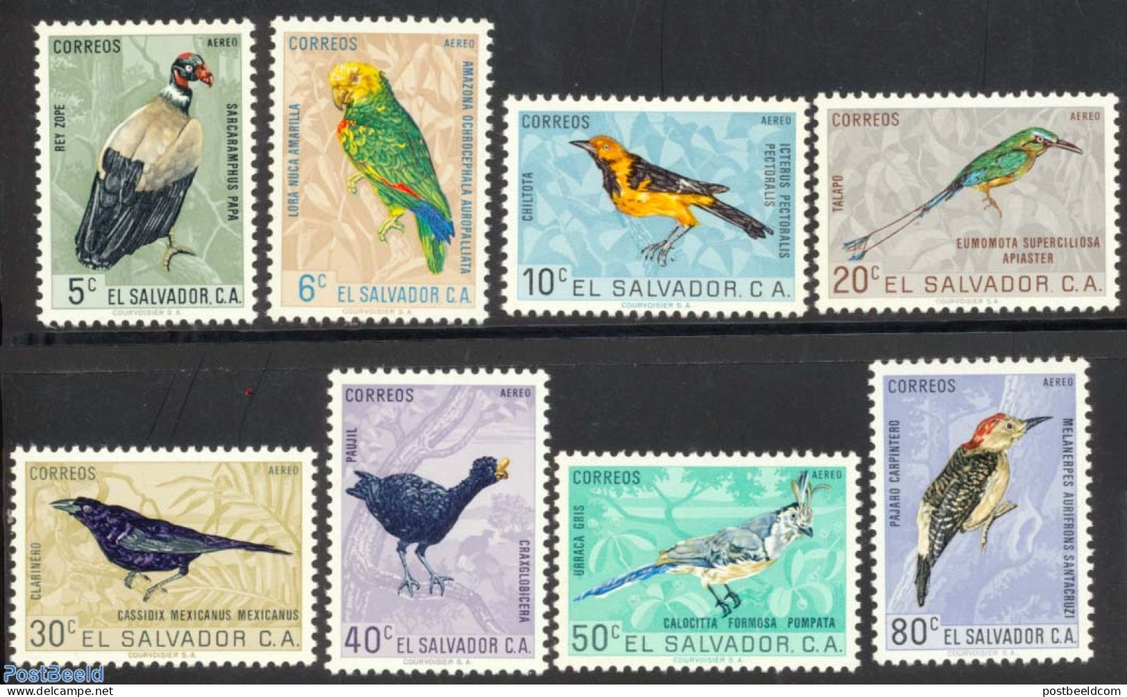 El Salvador 1963 Birds 8v, Mint NH, Nature - Birds - Salvador