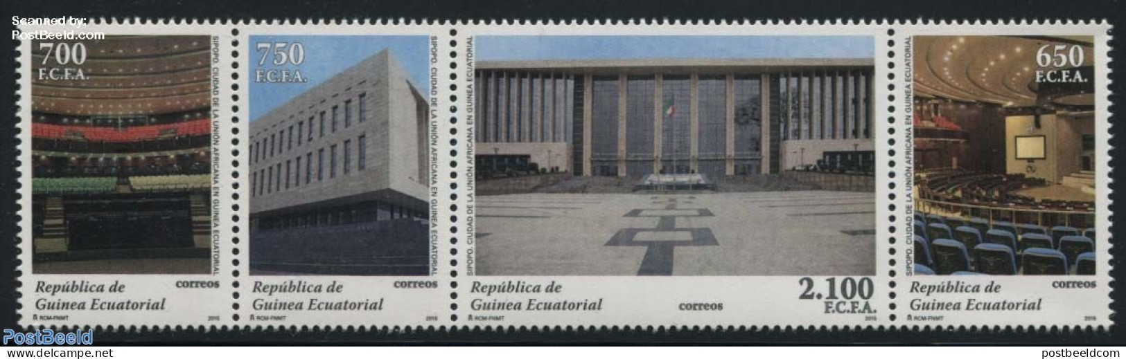 Equatorial Guinea 2015 Sipopo 4v [:::], Mint NH, Art - Modern Architecture - Guinée Equatoriale