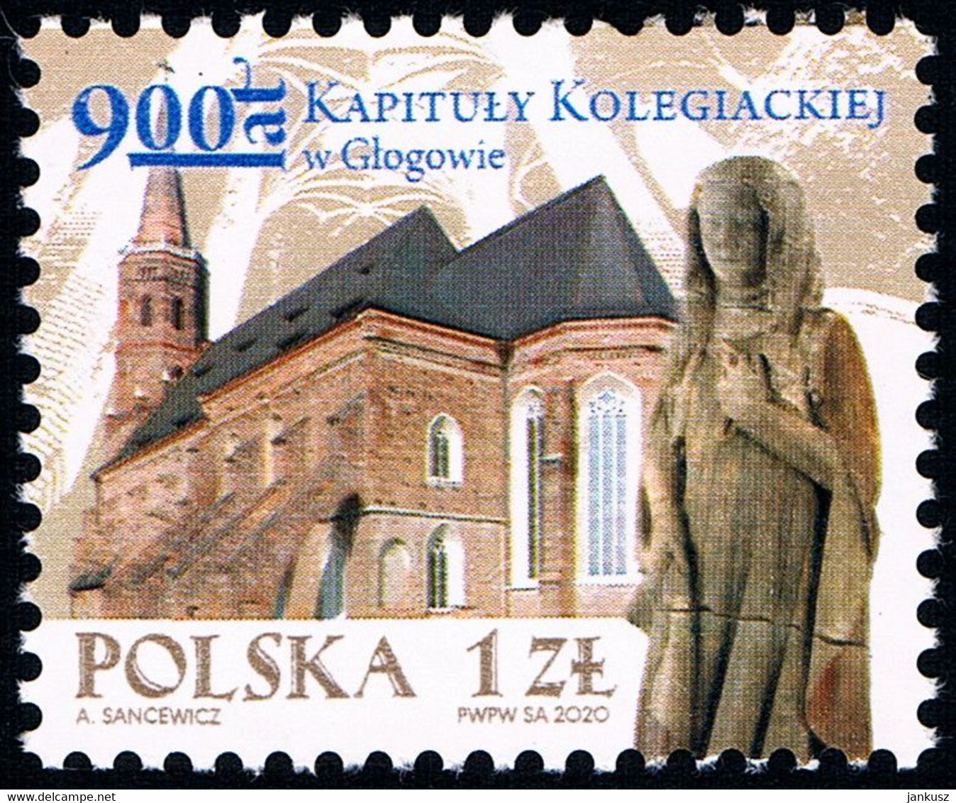 Poland 2020 Fi 5080 Mi 5230 900 Years Of The Collegiate Chapter In Głogów - Unused Stamps
