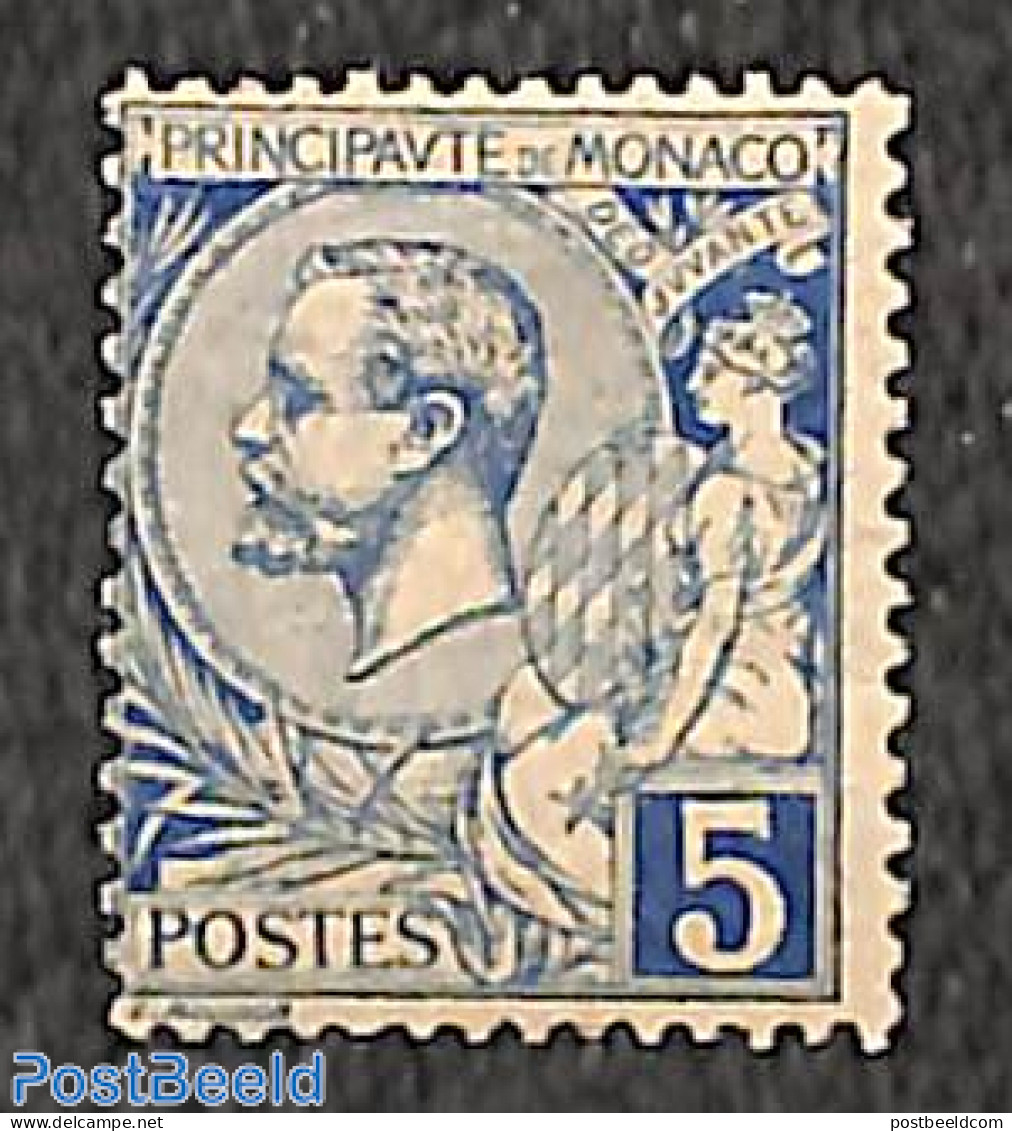 Monaco 1891 5c, Stamp Out Of Set, Unused (hinged) - Neufs