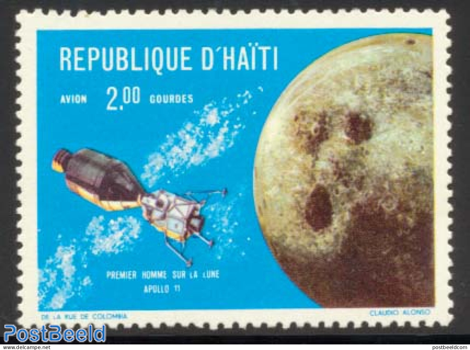 Haiti 1969 2G, Stamp Out Of Set, Mint NH, Transport - Space Exploration - Haïti