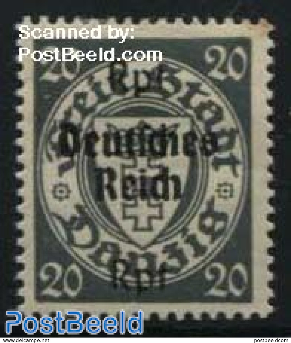 Germany, Empire 1939 20Rpf, Stamp Out Of Set, Mint NH - Neufs
