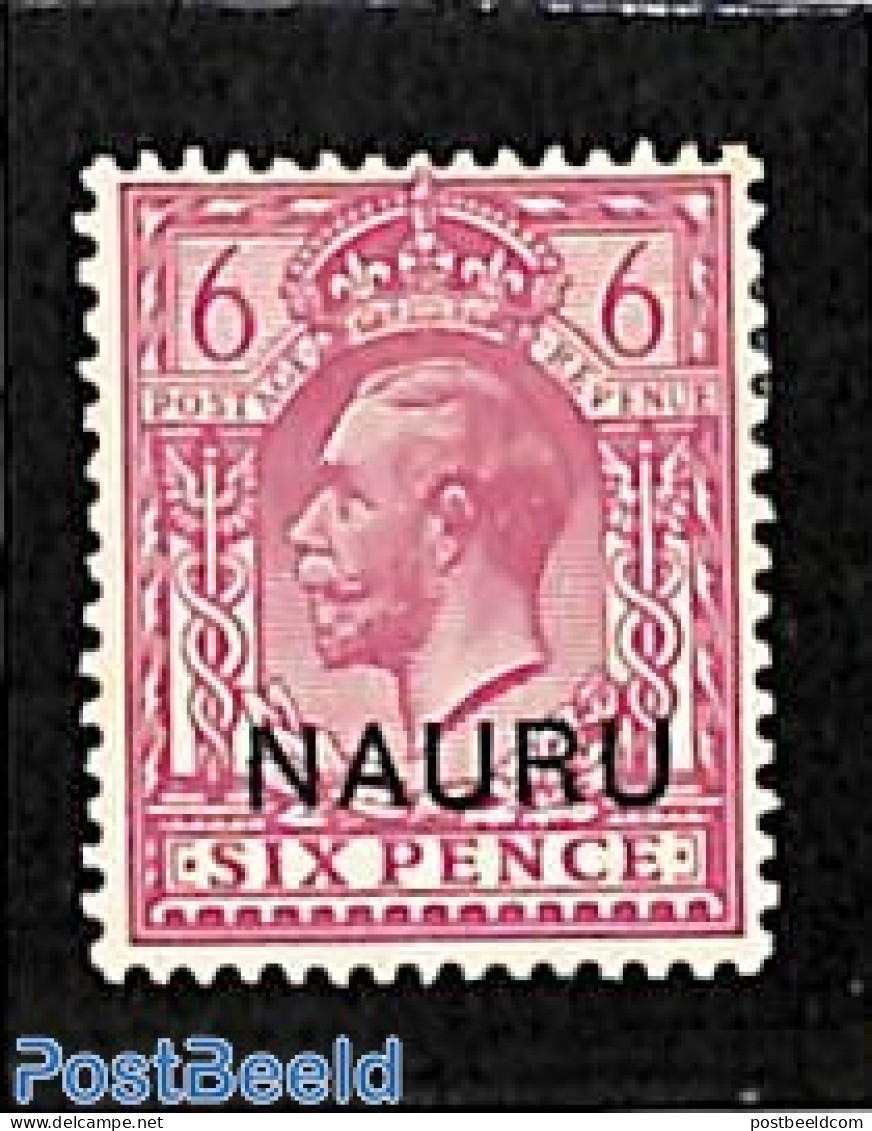 Nauru 1916 6p, Stamp Out Of Set, Mint NH - Autres & Non Classés