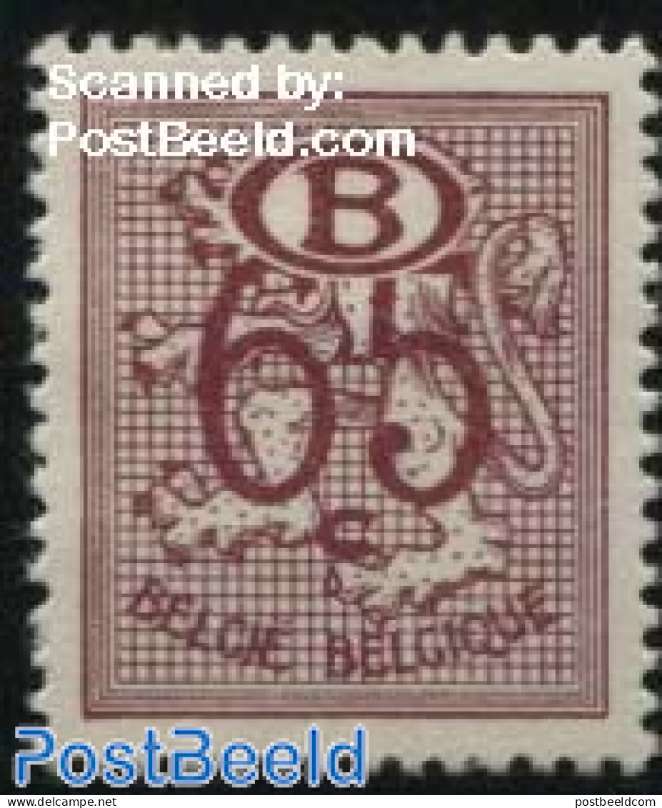 Belgium 1952 65c, On Service, Stamp Out Of Set, Unused (hinged) - Autres & Non Classés