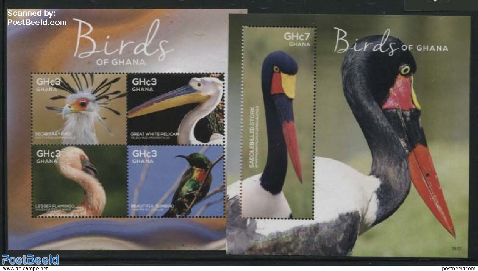 Ghana 2015 Birds Of Ghana 2 S/s, Mint NH, Nature - Birds - Sonstige & Ohne Zuordnung