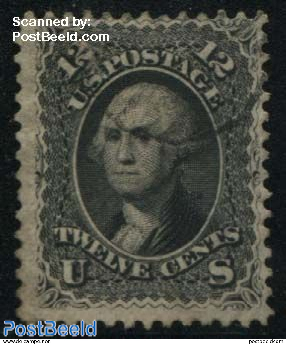 United States Of America 1861 12c Black, Used, Used Stamps - Gebraucht