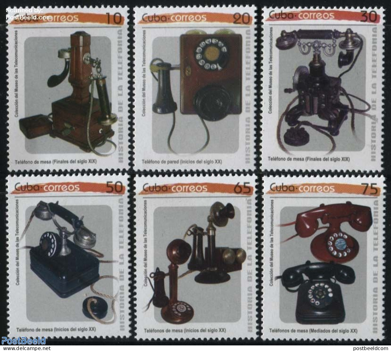 Cuba 2015 History Of The Telephone 6v, Mint NH, Science - Telecommunication - Unused Stamps