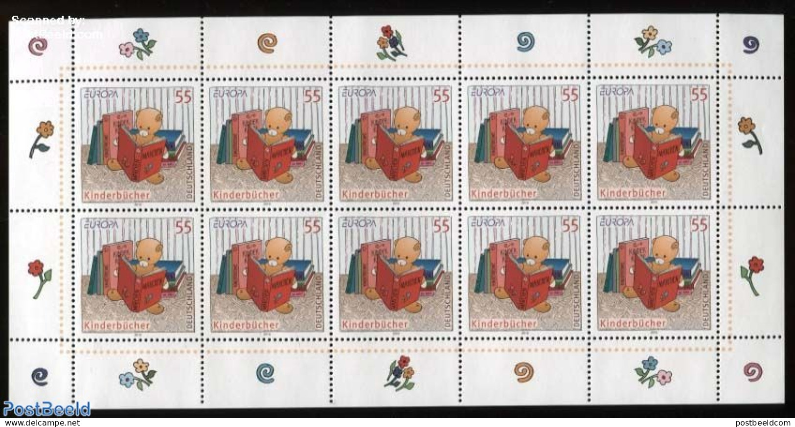 Germany, Federal Republic 2010 Europa, Children Books M/s, Mint NH, History - Various - Europa (cept) - Teddy Bears - .. - Unused Stamps