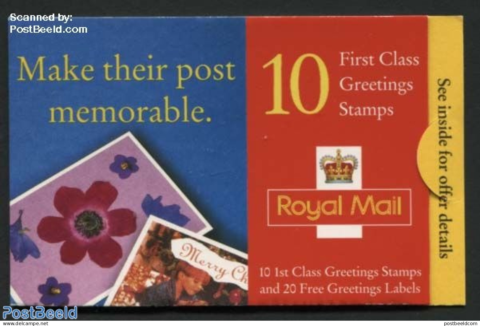 Great Britain 1998 Flowers Booklet, Make Their Post Memorable, Mint NH, Nature - Flowers & Plants - Stamp Booklets - Sonstige & Ohne Zuordnung