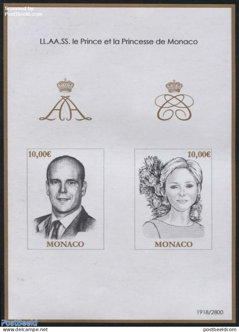 Monaco 2015 MonacoPhil Limited Edition S/s, Mint NH, History - Kings & Queens (Royalty) - Unused Stamps