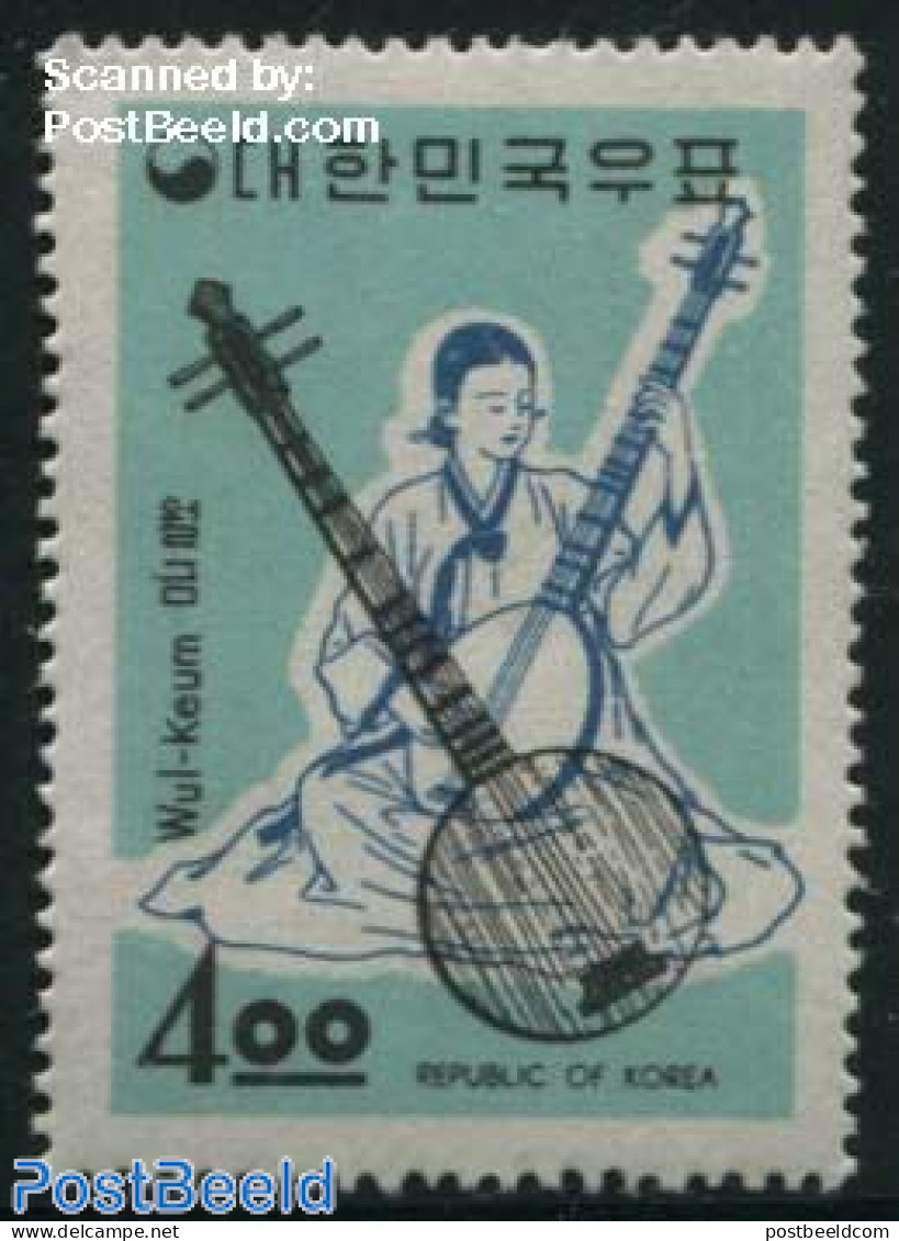 Korea, South 1963 4.00, Stamp Out Of Set, Mint NH, Performance Art - Corea Del Sud