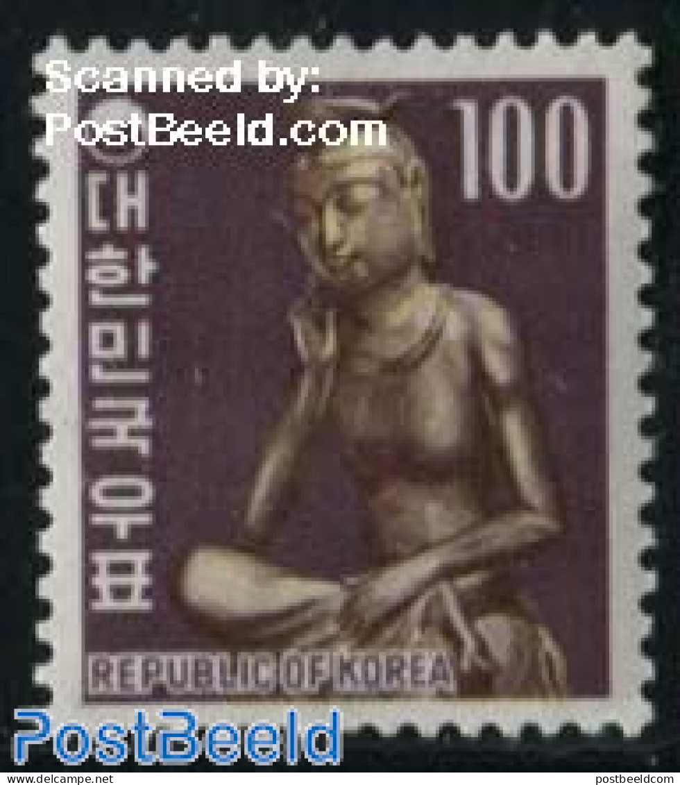 Korea, South 1969 100W, Stamp Out Of Set, Mint NH, Sculpture - Beeldhouwkunst