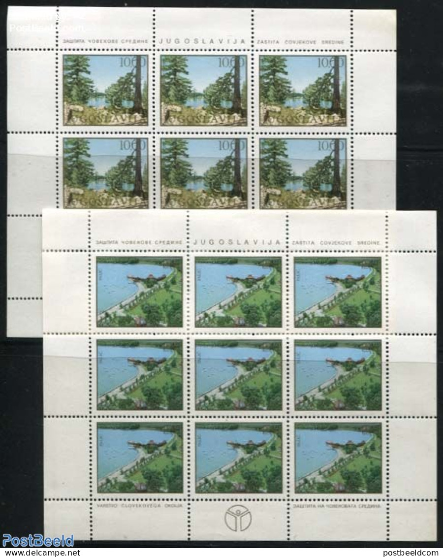 Yugoslavia 1979 Nature Conservation 2 M/ss, Mint NH, Nature - Environment - Trees & Forests - Neufs
