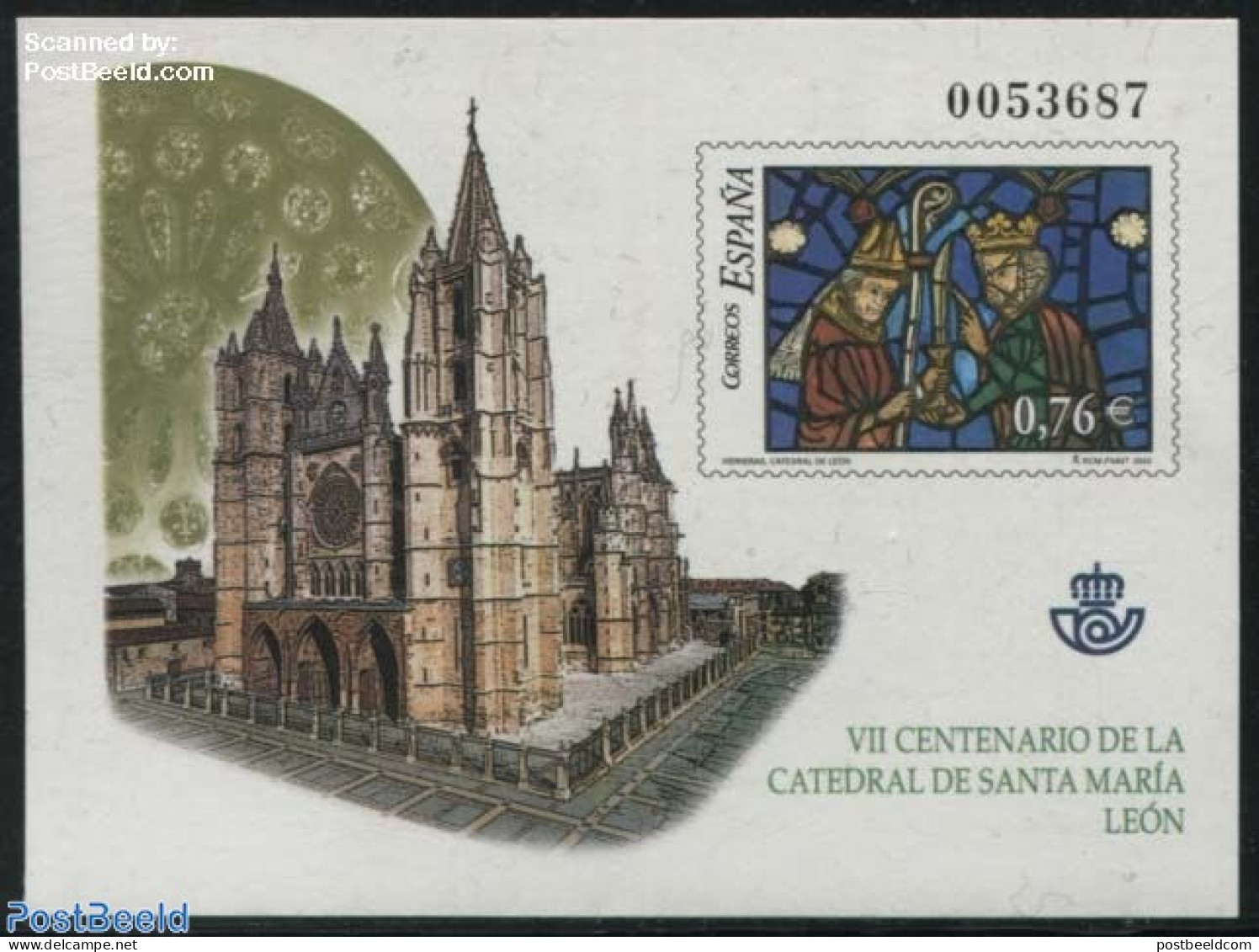 Spain 2003 Leon, Special Sheet (not Valid For Postage), Mint NH, Religion - Churches, Temples, Mosques, Synagogues - A.. - Unused Stamps