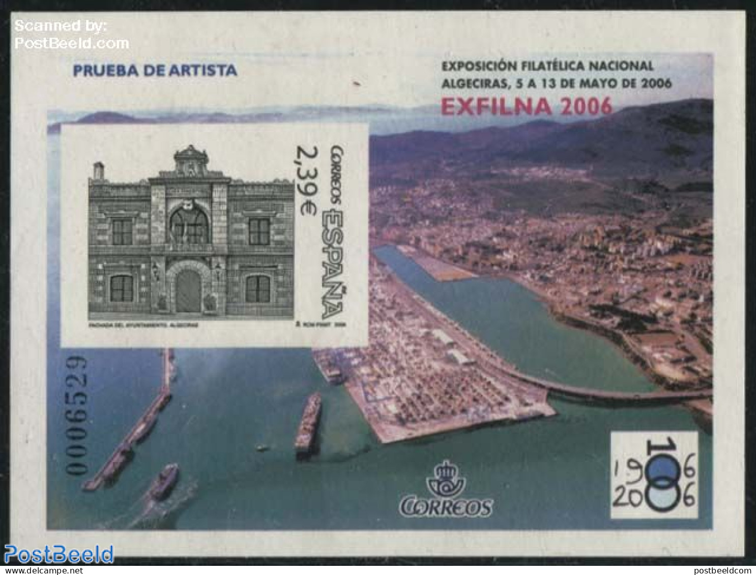 Spain 2006 EXFILNA, Special Sheet (not Valid For Postage), Mint NH, Transport - Philately - Ships And Boats - Ungebraucht