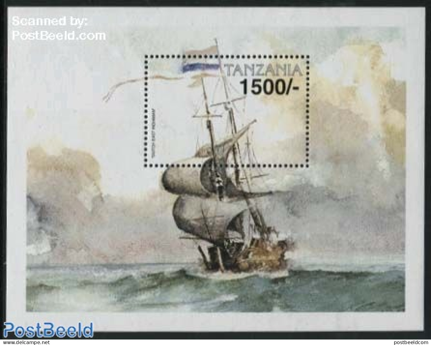 Tanzania 1999 Dutch Ship S/s, Mint NH, History - Transport - Netherlands & Dutch - Ships And Boats - Géographie