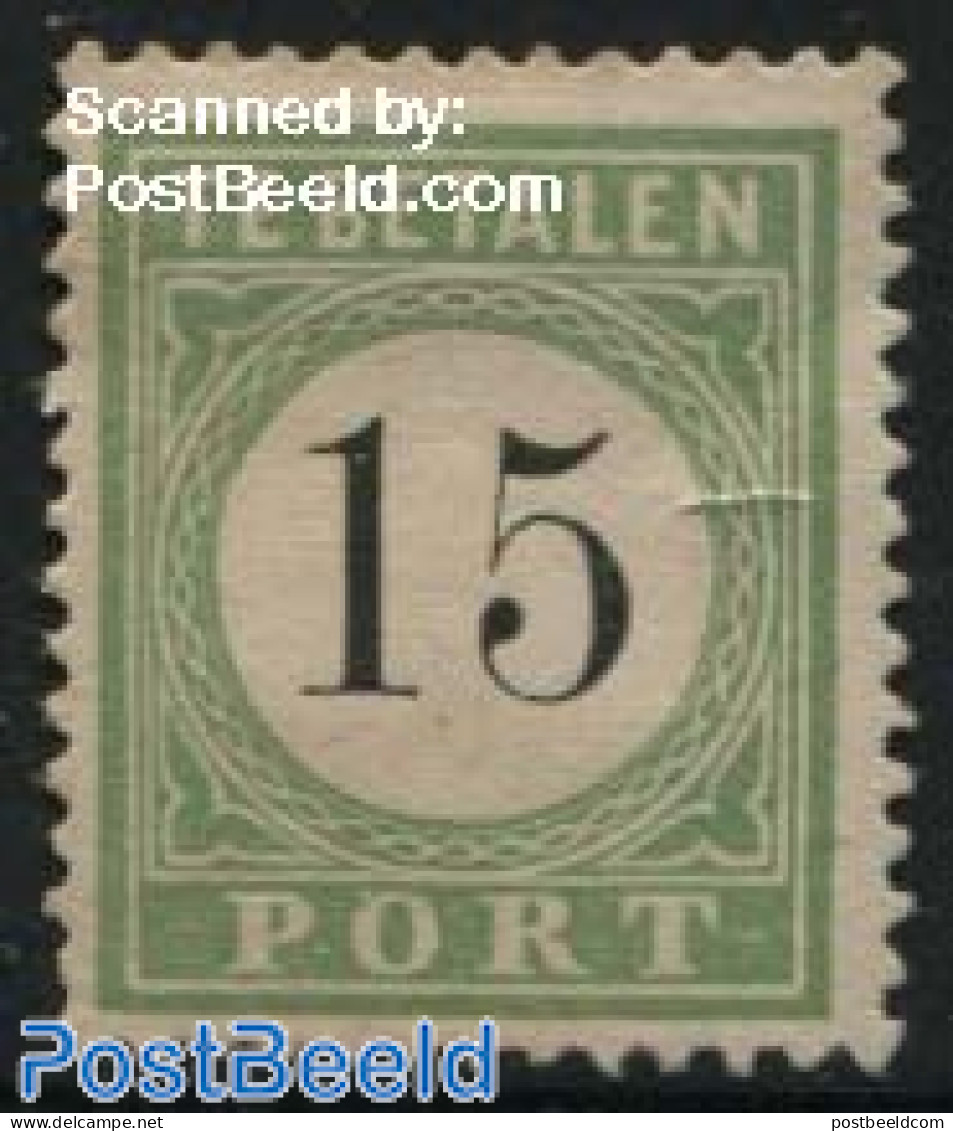 Netherlands Antilles 1889 15c, Type I, Stamp Out Of Set, Unused (hinged) - Autres & Non Classés