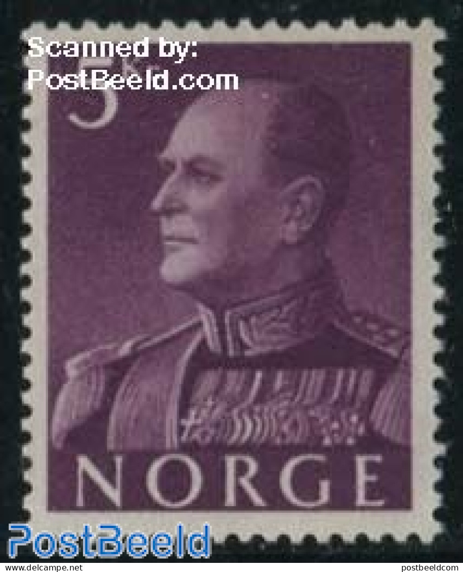 Norway 1959 5Kr, Stamp Out Of Set, Mint NH - Neufs