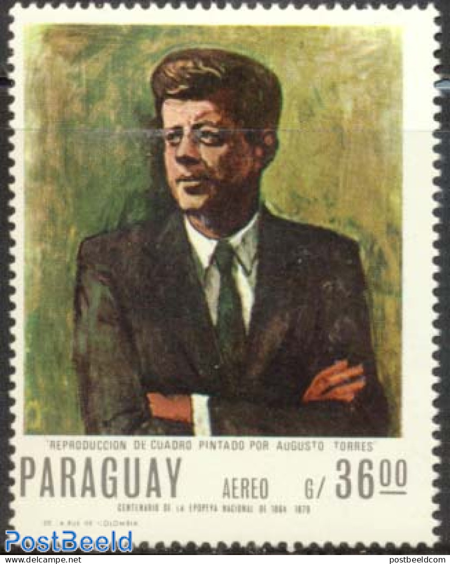 Paraguay 1967 36.00G, Stamp Out Of Set, Mint NH, History - Paraguay