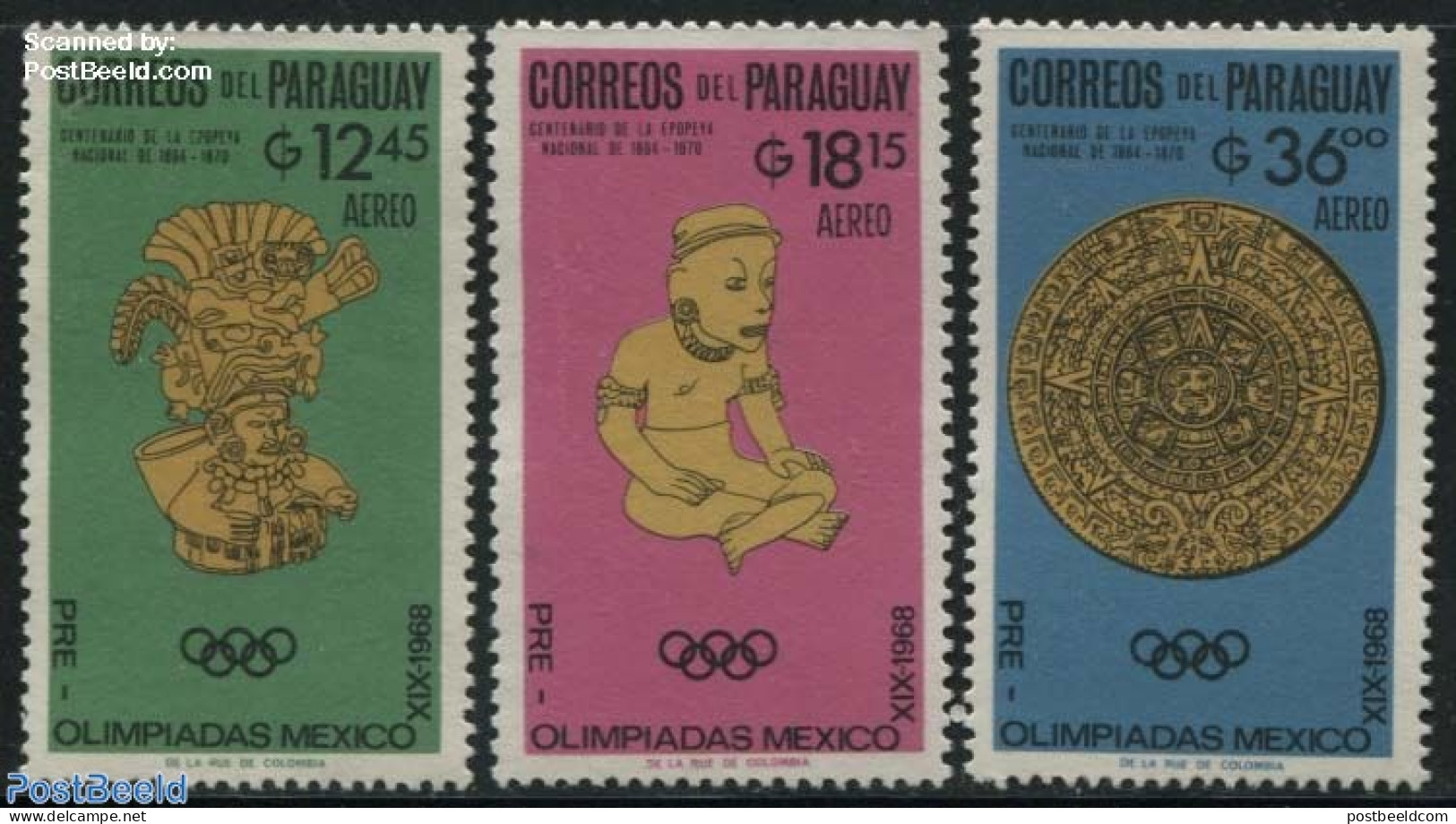 Paraguay 1966 Olympic Games 3v, Airmail, Mint NH, Sport - Olympic Games - Paraguay