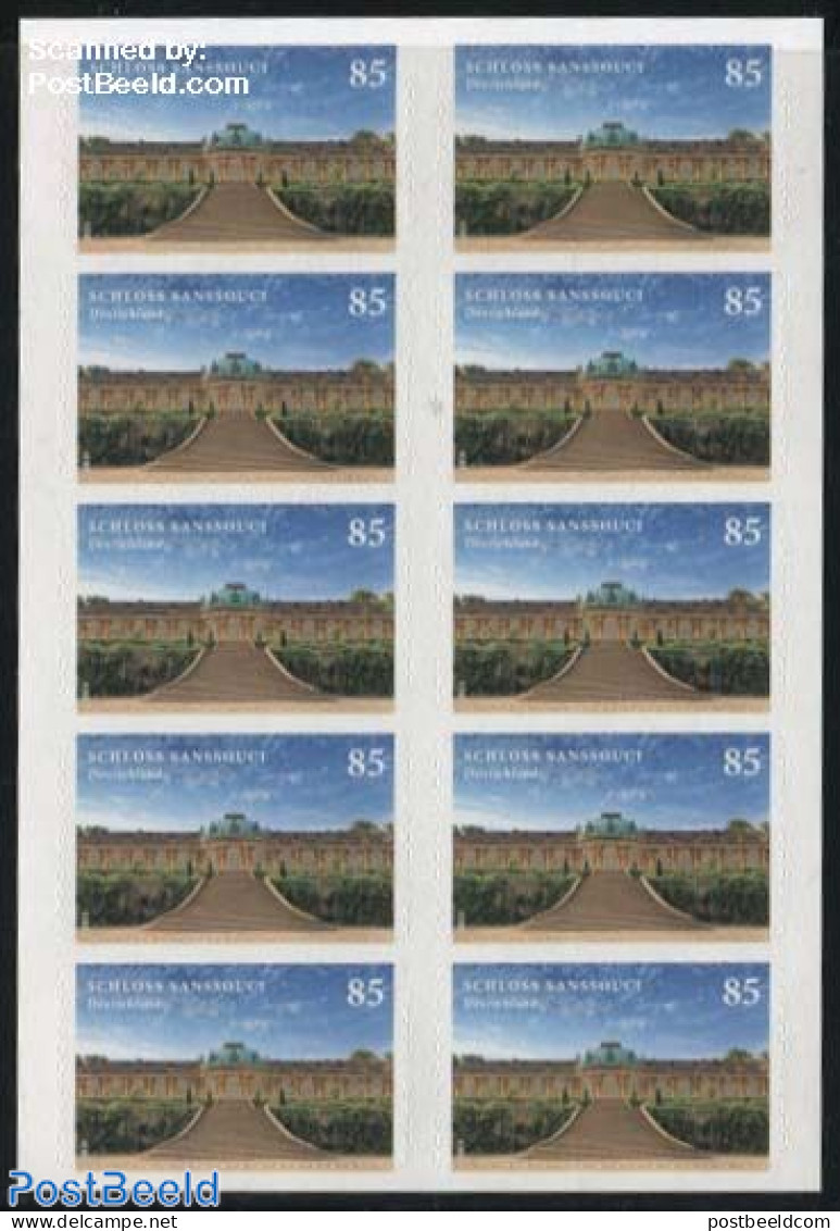 Germany, Federal Republic 2016 Sanssouci S-a Booklet, Mint NH, History - World Heritage - Stamp Booklets - Art - Castl.. - Neufs